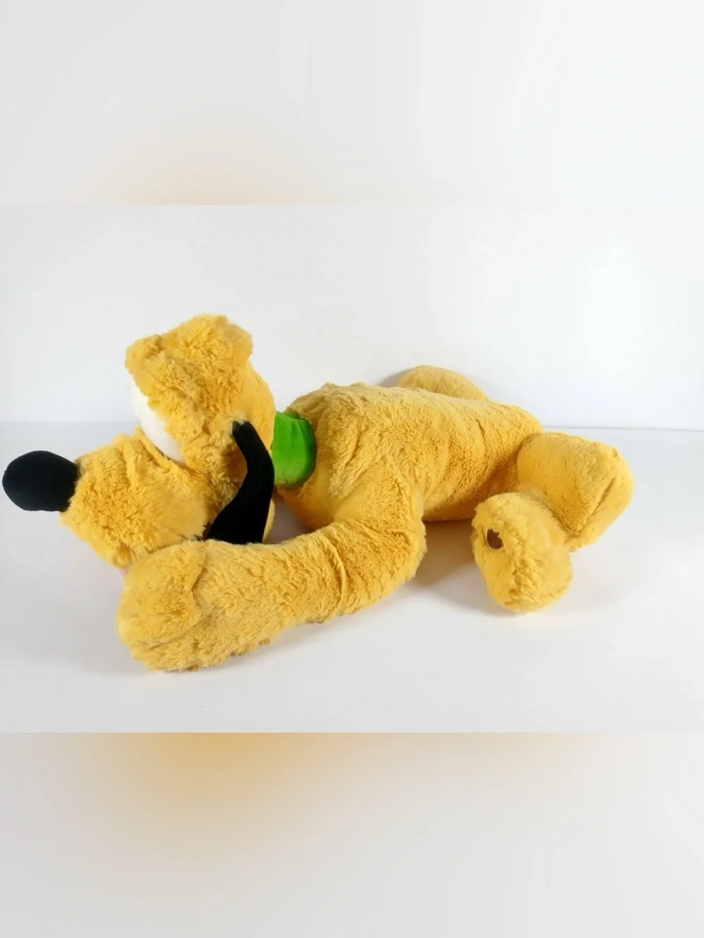 Disney Plush Pluto Dog Toy in Yellow with Black Ears